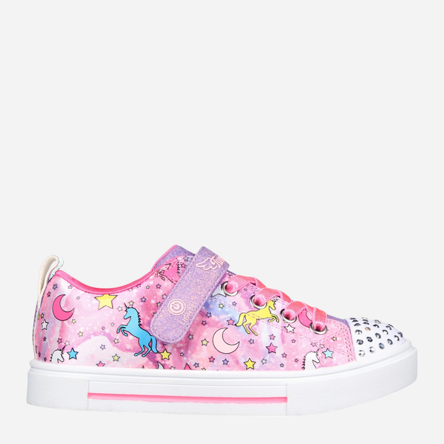 Дитячі з підсвіткою кеди для дівчинки Skechers Twinkle Sparks Unicorn Dreaming 314803L 29 Рожеві (196642576031) - зображення 1