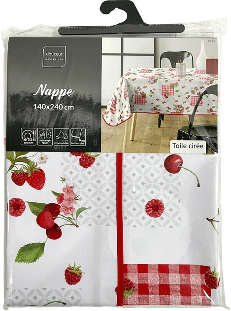 Obrus Douceur d'interieur Cerise Owocowy wzór 140 x 240 cm (3574387108200) - obraz 3