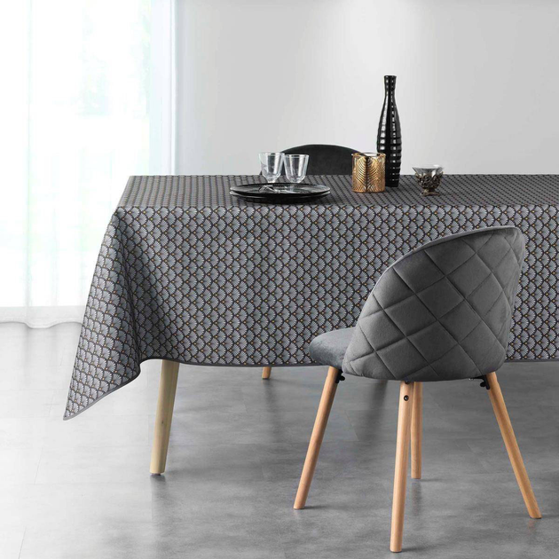 Obrus Douceur d'interieur Artchic prostokątny 150 x 240 cm Antracytowy (3574387228915) - obraz 3
