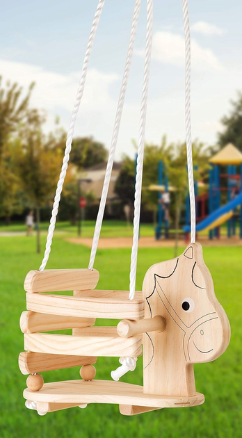 Huśtawka dla dzieci Small Foot Wooden Children's Swing Horse (4020972047748) - obraz 2