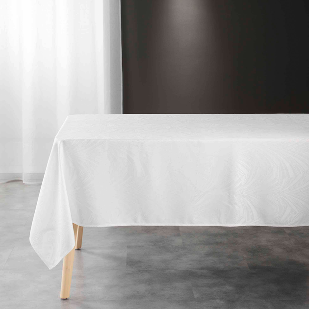 Obrus Douceur d'interieur Lolly prostokątny żakardowy 140 x 240 cm Biały (3574387230376) - obraz 2