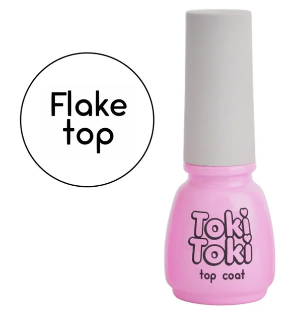 Топ без липкого шару Toki Toki Flake Top, 5 мл - Фото 1 Топ без липкого шару Toki Toki Flake Top, 5 мл - зображення 1