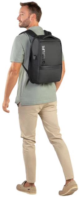 Рюкзак для ноутбука Bestlife Neoton 3.0 Travelsafe Backpack 15.6" Black (BB-3401BK-3) - зображення 10
