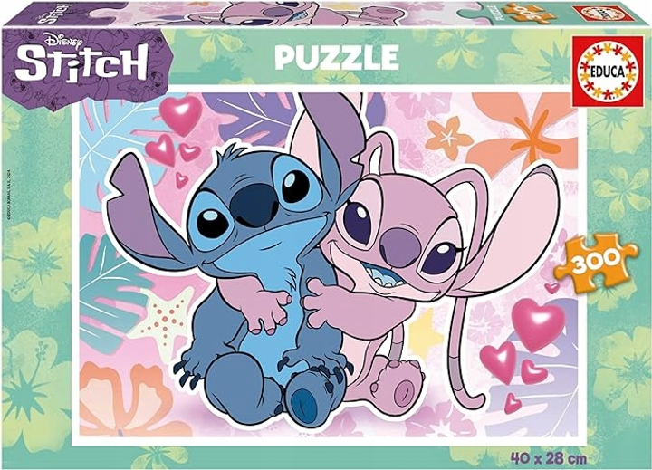 Puzzle Educa Disney Stitch 300 elementów (8412668199644) - obraz 1