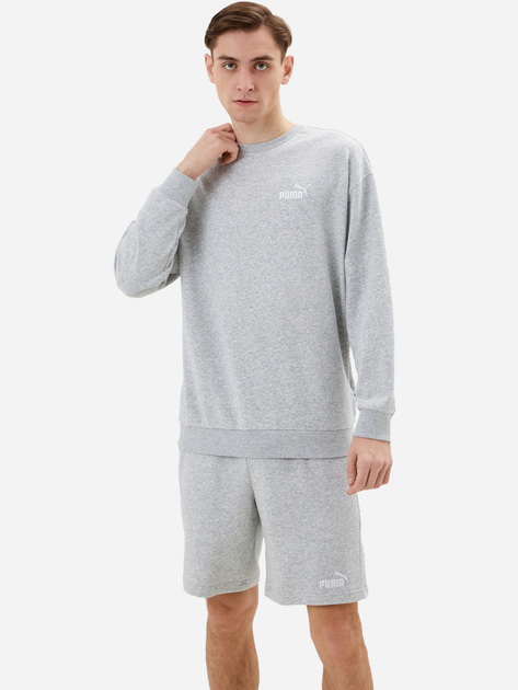 Komplet sportowy męski Puma Relaxed Sweat Suit Light Gray Heather 67330804 XL Szary (4065453009648) - obraz 1