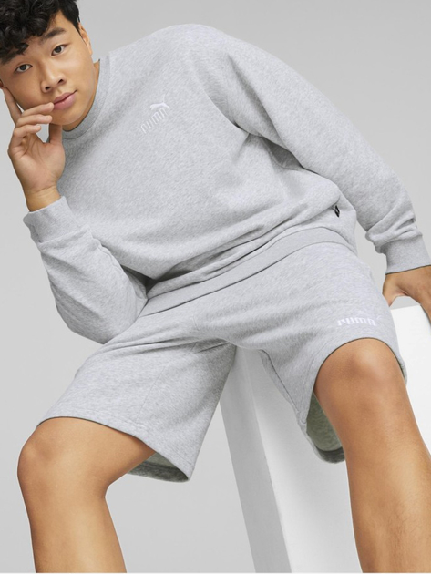 Komplet sportowy męski Puma Relaxed Sweat Suit Light Gray Heather 67330804 XL Szary (4065453009648) - obraz 4