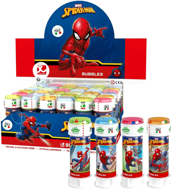 Zestaw baniek mydlanych Artyk Spider Man 60 ml 36 szt (8007315051309) - obraz 1