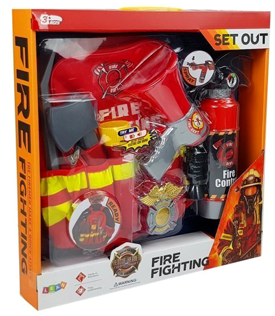 Zestaw strażacki LEAN Toys 7 elementów (5903802457094) - obraz 4
