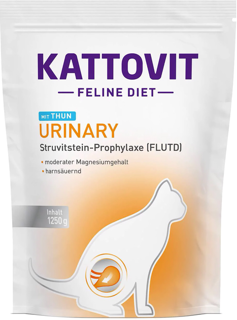 Sucha karma dla kota Kattovit Urinary tunczyk 1.25 kg (4000158771438) - obraz 1