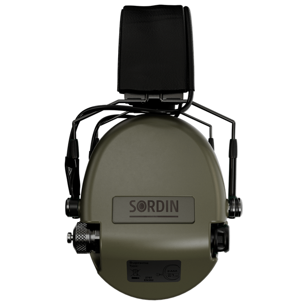 Активные наушники Sordin Supreme MIL AUX SFA, 32 dB, Верхний держатель, green 74508-06-S - изображение 3