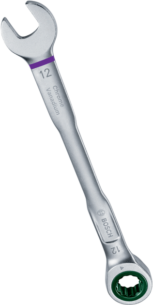 Набір ключів комбінованих з тріскачкою Bosch 8-19 мм CrV 8 шт (1600A027PS) - зображення 6