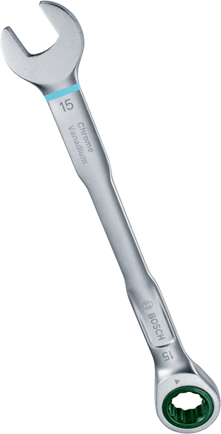 Набір ключів комбінованих з тріскачкою Bosch 8-19 мм CrV 8 шт (1600A027PS) - зображення 9