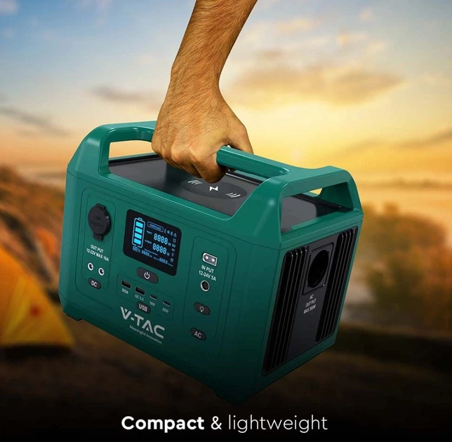 Портативная зарядная станция V-TAC VT303N 230V 300W, LiFePO4