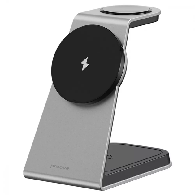 Бездротова зарядка Proove Omni Power 3 in 1, Gray - зображення 1