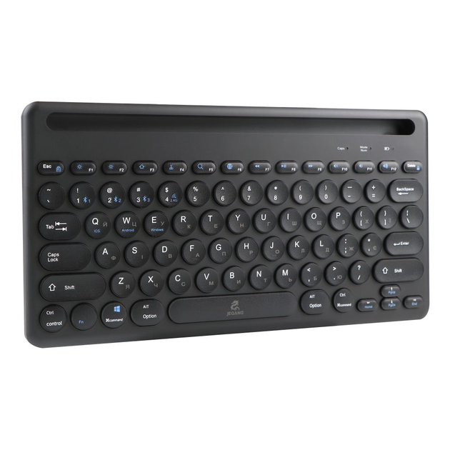 Клавиатура беспроводная JEQANG JB-333 dual-model charging, Black - изображение 5