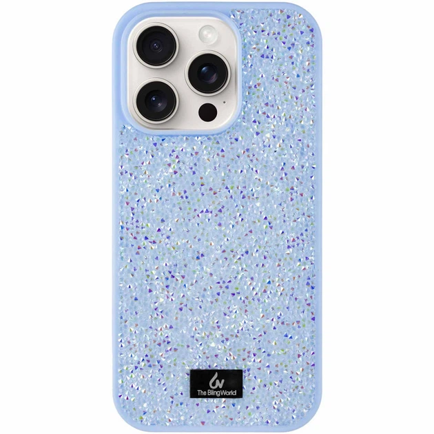 Протиударний TPU чохол Bling World Rock Diamond для Apple iPhone 16 Pro (6.3") Блакитний - Фото 1 Протиударний TPU чохол Bling World Rock Diamond для Apple iPhone 16 Pro (6.3") Блакитний - зображення 1