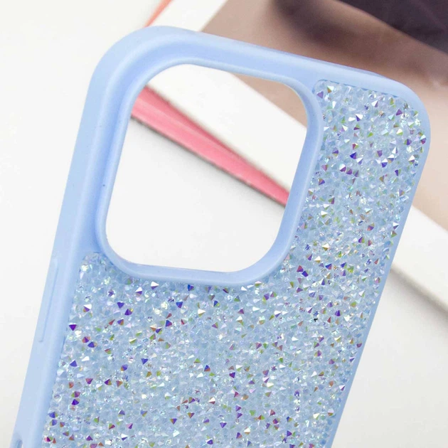 Протиударний TPU чохол Bling World Rock Diamond для Apple iPhone 16 Pro (6.3") Блакитний - Фото 5 Протиударний TPU чохол Bling World Rock Diamond для Apple iPhone 16 Pro (6.3") Блакитний - зображення 5