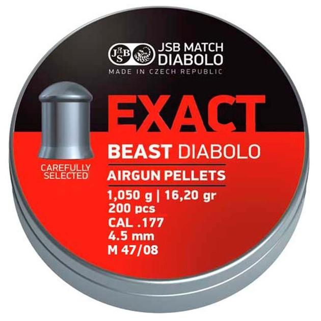 Пули свинцовые JSB Exact Beast Diabolo 4,52 мм 1,05 г 200 шт - изображение 1