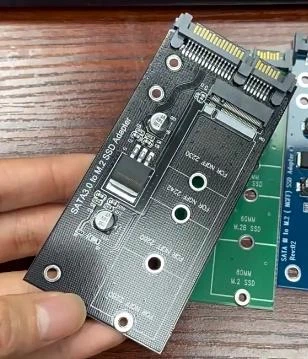 Адаптер SATA III - > M.2 SSD NGFF KEY-B переходник Черный - Фото 5 Адаптер SATA III - > M.2 SSD NGFF KEY-B переходник Черный - изображение 5