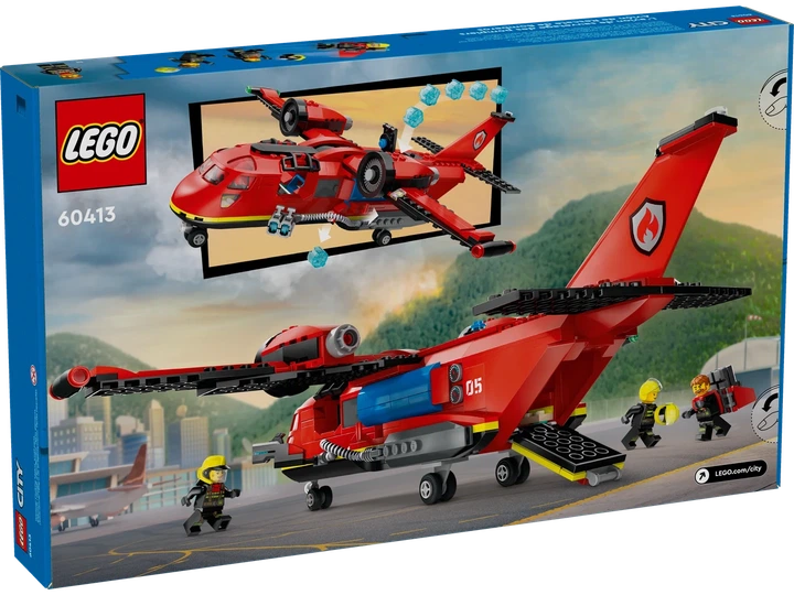 Конструктор Лего Сіті Пожежно-рятувальний літак Lego City 60413