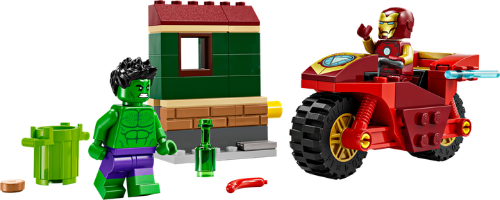 Лего Залізна людина на мотоциклі та Халк Супергерої Lego Super