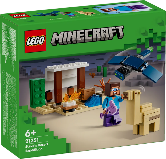 Конструктор Лего Майнкрафт Експедиція Стива в пустелю Lego Minecraft 21251 - зображення 7