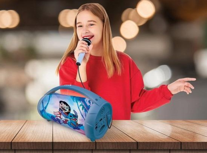 Głośnik przenośny Lexibook Stitch Light Speaker with Microphone (3380743105154) - obraz 3