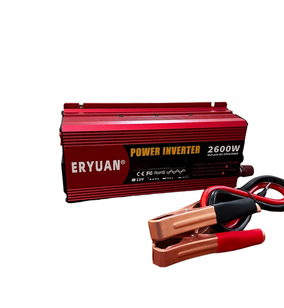 Инвертор 12 - 220 V Преобразователь напряжения 2600 W Чистая Синусоида Правильний Синус инвертор напряжения - изображение 2