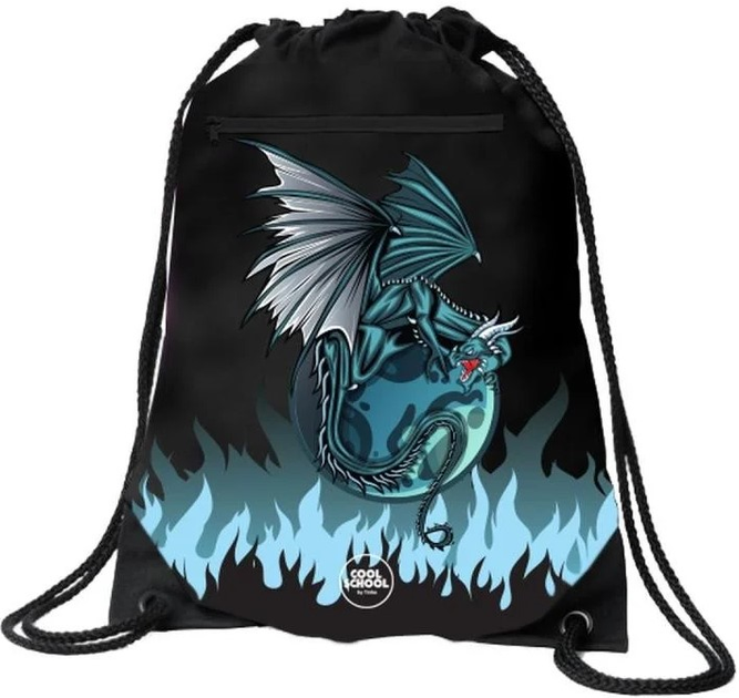 Рюкзак-мішок для взуття Tinka Cool School Gymbag Dragon 34 x 45 см (7073334001466) - зображення 1