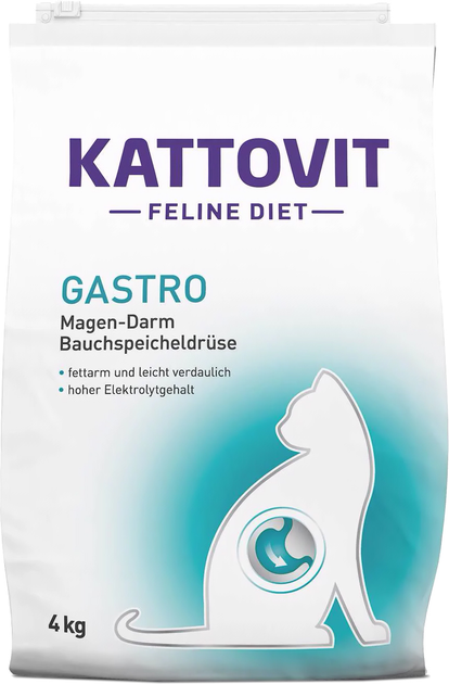 Sucha karma dla kota Kattovit Gastro 4 kg (4000158771643) - obraz 1