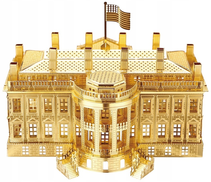 Model do składania Piececool Biały Dom Żółty (6927897205056) - obraz 1