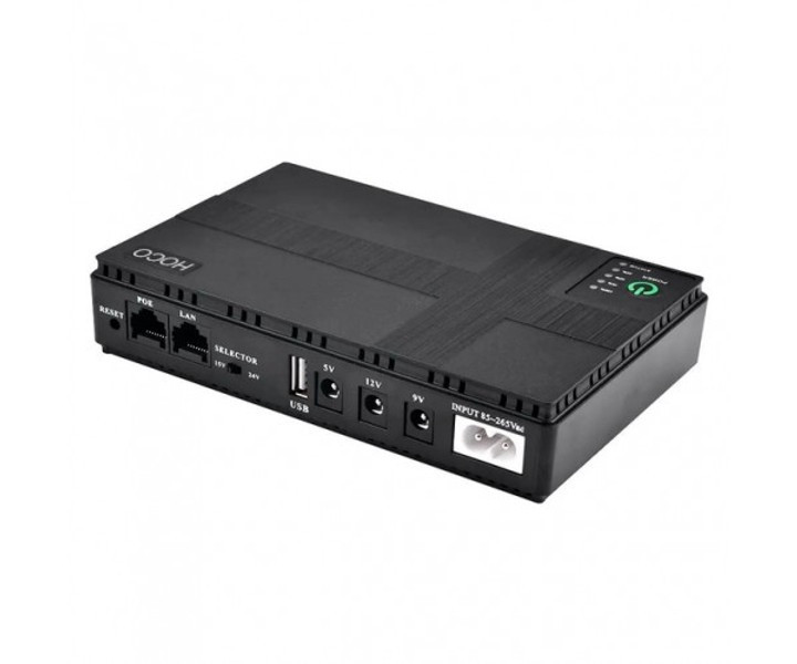 Джерело безперебійного живлення для роутерів HOCO DC1018P 10400мАг 18W чорний - зображення 1