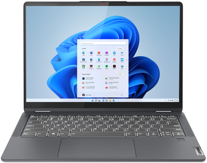 Сенсорный ноутбук 14" Lenovo IdeaPad Flex 5 (14ALC7) AMD Ryzen 5 5500U RAM 8GB SSD 256GB 10час батарея Win11 (UKR) b6 - изображение 2