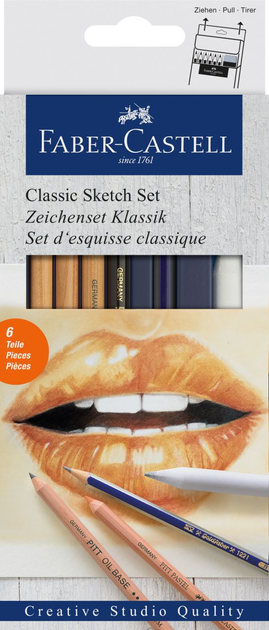 Zestaw ołówek Faber-Castell Classic Sketch set 6 szt. (4005401140047) - obraz 1