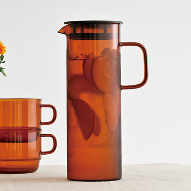 Глечик для Cold Brew Hario Colors Cold Brew Pitcher Бурштиновий 800 мл (4977642414693) - зображення 4