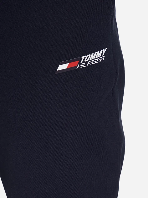 Spodnie dresowe męskie Tommy Hilfiger Regular Fit MW0MW30397 XL Czarne (8720644606551) - obraz 4