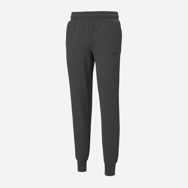 Спортивні штани утеплені чоловічі Puma Ess Logo Pants Fl Cl 586714-07 3XL Темно-сірі (4063697310124) - зображення 4