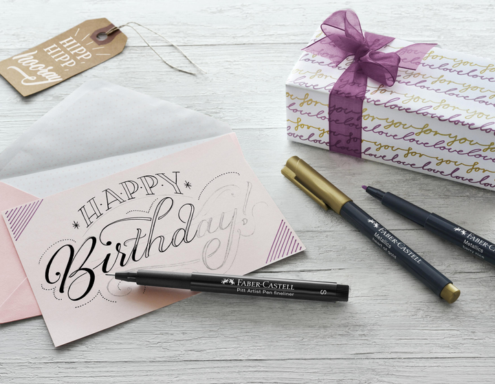 Zestaw do handletteringu Faber-Castell Creative set Hand Lettering 12 szt. (4005402671038) - obraz 2