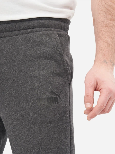 Spodnie dresowe męskie Puma Ess Logo Pants Tr Cl 586716-07 XS Niebieskie (4063697295865) - obraz 3