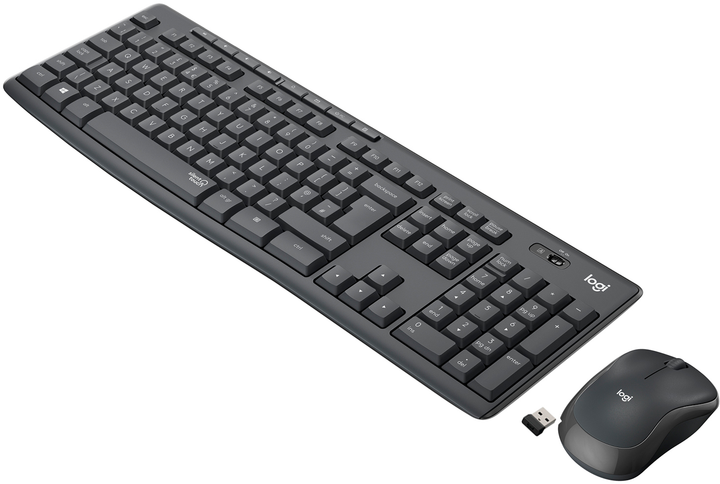 Комплект бездротовий Logitech MK295 Silent Wireless Graphite (920-009807) - зображення 1