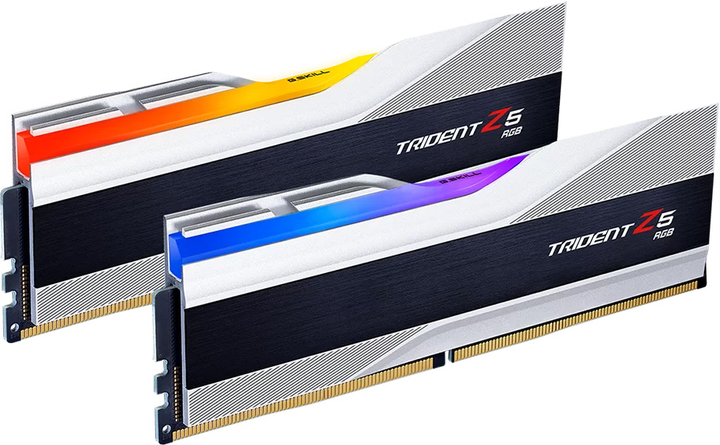 Оперативна пам'ять G.Skill DDR5-8000 32768MB PC5-64000 (Kit of 2x16384) Trident Z5 RGB Silver (F5-8000J3848H16GX2-TZ5RS) - зображення 2