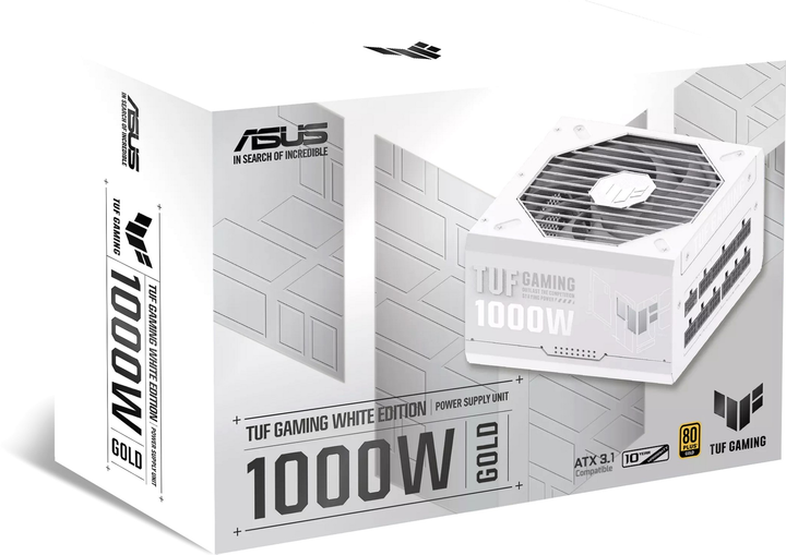 Zasilacz ASUS TUF Gaming 1000 W Gold White Edition (TUF-GAMING-1000G-WHITE) - obraz 13