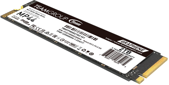 Dysk SSD Team Group MP44 2TB M.2 2280 PCIe 4.0 x4 3D TLC NAND (TM8FPW002T0C101) - obraz 3
