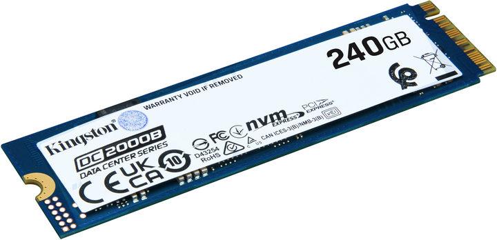 Dysk SSD Kingston DC2000B 240GB M.2 2280 NVMe PCIe 4.0 x4 3D TLC (SEDC2000BM8/240G) - obraz 2