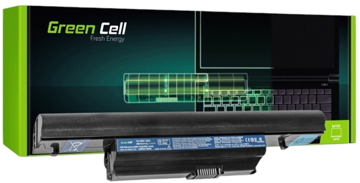 Акумулятор Green Cell для ноутбуків Acer Aspire 5553 5625G 5745 5745G 5820T 5820TG 7250 7739 7745 11.1V 4400mAh (5902701410162) - зображення 1