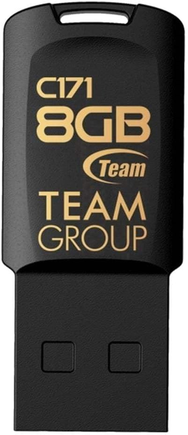 Флеш пам'ять USB Team Group C171 USB 2.0 8GB Black (TC1718GB01) - зображення 1