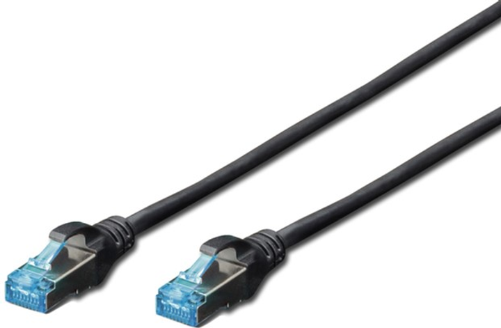 Патч-корд Digitus Professional Cat. 5e SF-UTP AWG 26/7 5 м Black (DK-1531-050/BL) - зображення 1