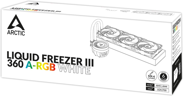 System chłodzenia cieczą Arctic Liquid Freezer III 360 A-RGB White (ACFRE00152A) - obraz 15