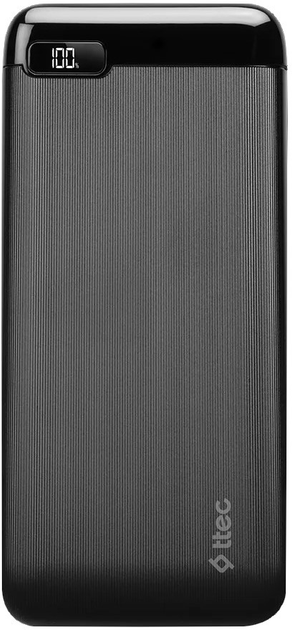 Powerbank Ttec PowerSlim LCD 20000 mAh 20W PD Black (2BB186S) - obraz 1