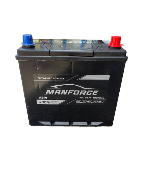 Автомобильный аккумулятор Manforce Asia 55Ah 420A R+ (правый) - изображение 1